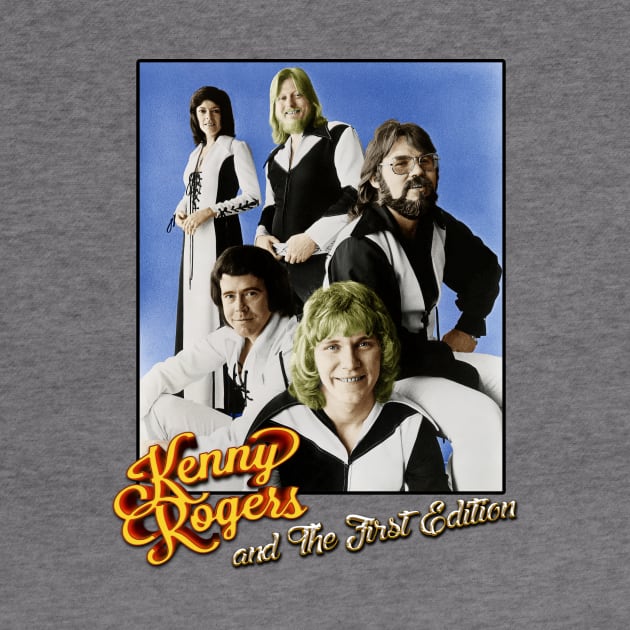 Kenny Rogers And The First Edition by BigOrangeShirtShop